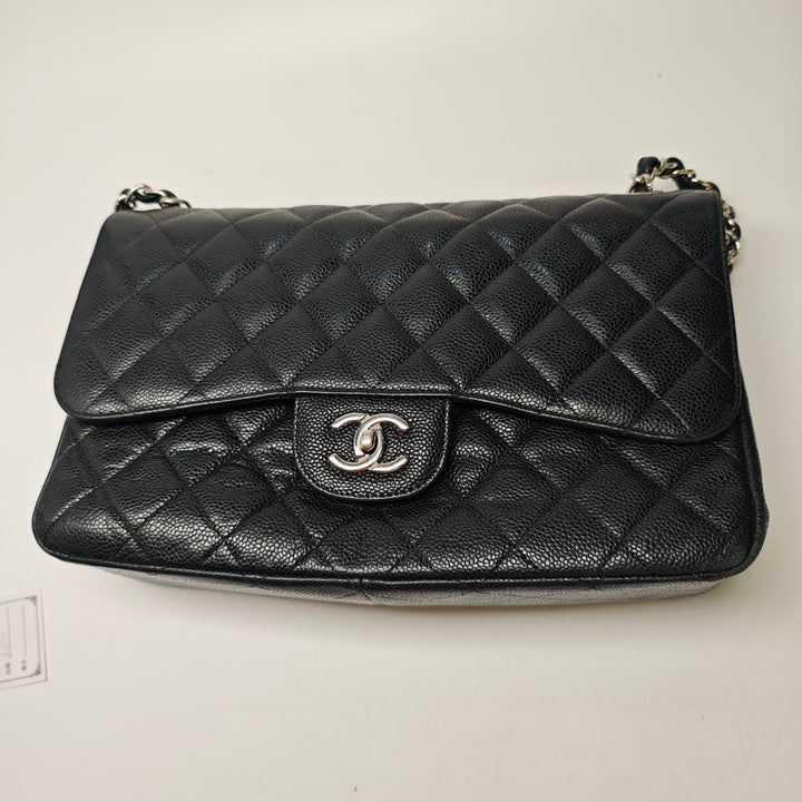 Chanel Jumbo Classic Caviar Double rabat