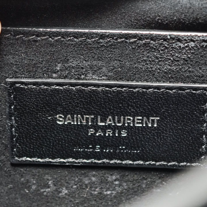 Saint Laurent Medium Metallic Cuir de veau Monogram Sunset Sac porté croisé