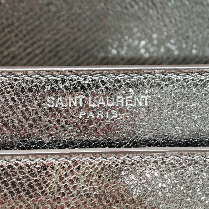 Saint Laurent Medium Metallic Cuir de veau Monogram Sunset Sac porté croisé