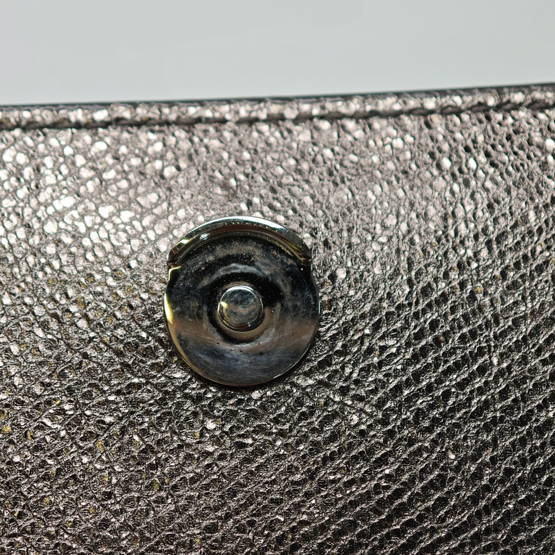 Saint Laurent Medium Metallic Cuir de veau Monogram Sunset Sac porté croisé