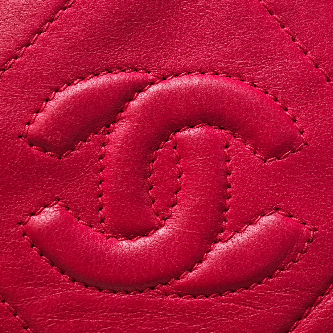 Chanel Mini Matelassé Cuir d’agneau Pompon Barrel Sac porté croisé