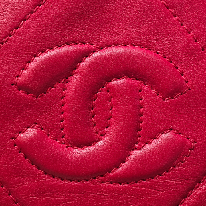 Chanel Mini Matelassé Cuir d’agneau Pompon Barrel Sac porté croisé