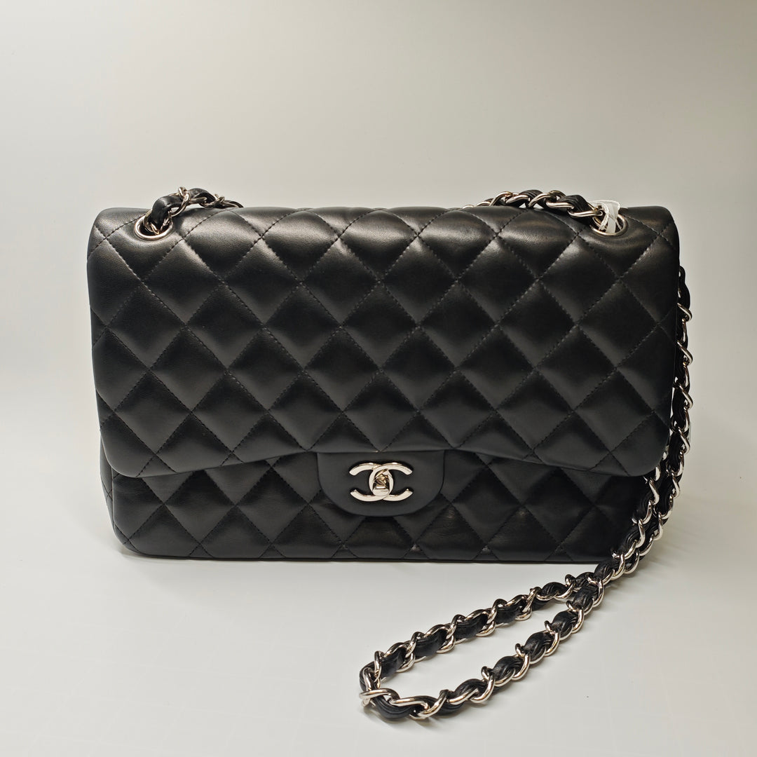 Chanel Jumbo Classic Cuir d’agneau Double rabat