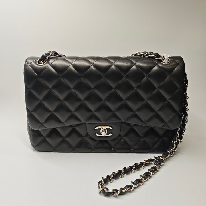 Chanel Jumbo Classic Cuir d’agneau Double rabat