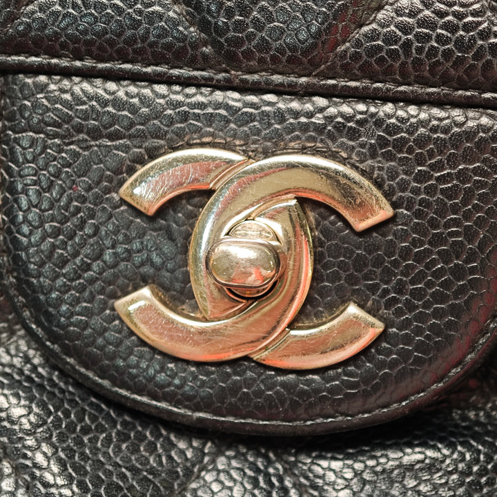 Chanel Jumbo Classic Caviar Simple rabat