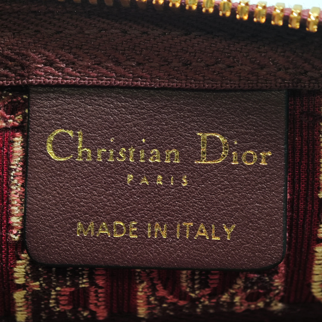 Dior Oblique brodé Velours Cosmetic Pochette