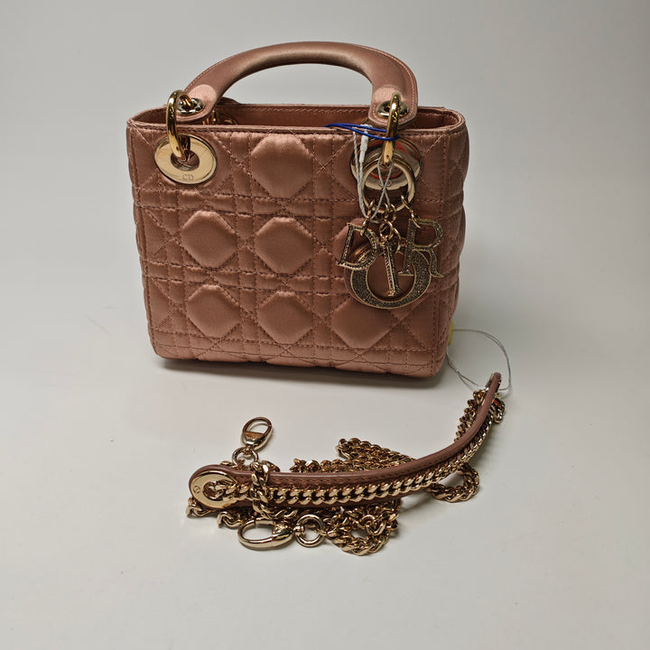 Dior Mini Satin Cannage Swarovski Cristal Lady Dior