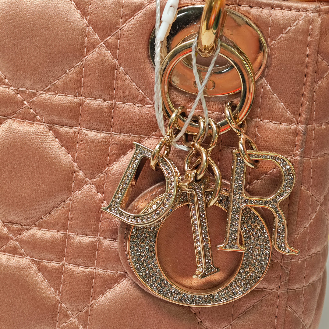 Dior Mini Satin Cannage Swarovski Cristal Lady Dior