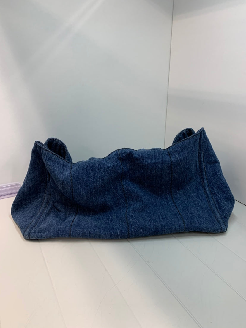 Prada Large Jean Canapa Logo Cabas