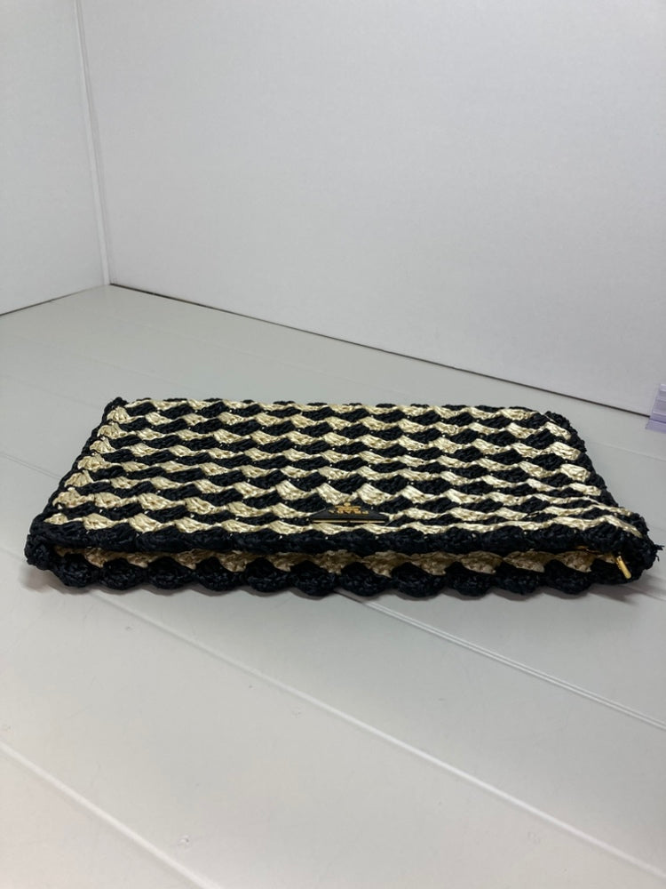 Prada Raffia Crochet Pochette