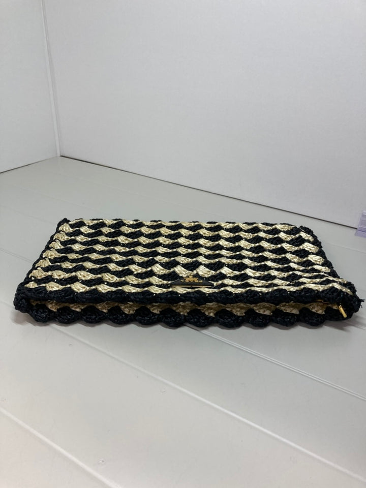 Prada Raffia Crochet Pochette
