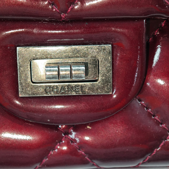 Chanel Matelassé Cuir verni Reissue 2.55 Double rabat 226