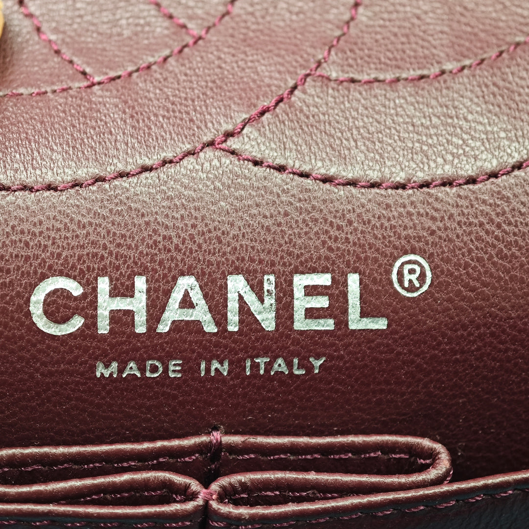 Chanel Matelassé Cuir verni Reissue 2.55 Double rabat 226
