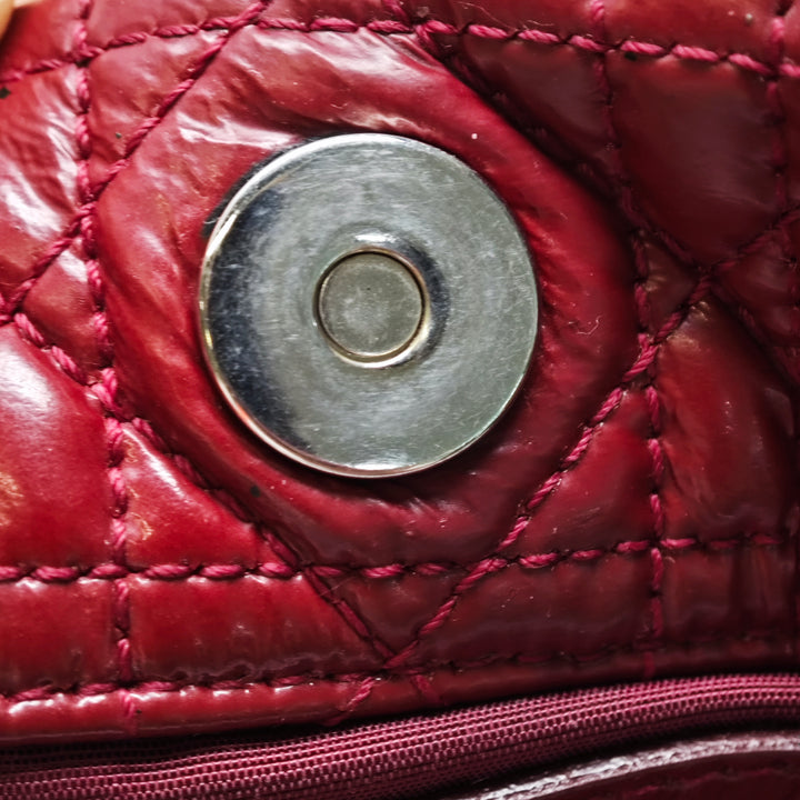 Dior Large Cuir verni Cannage Lady Dior Soft Shopping Cabas