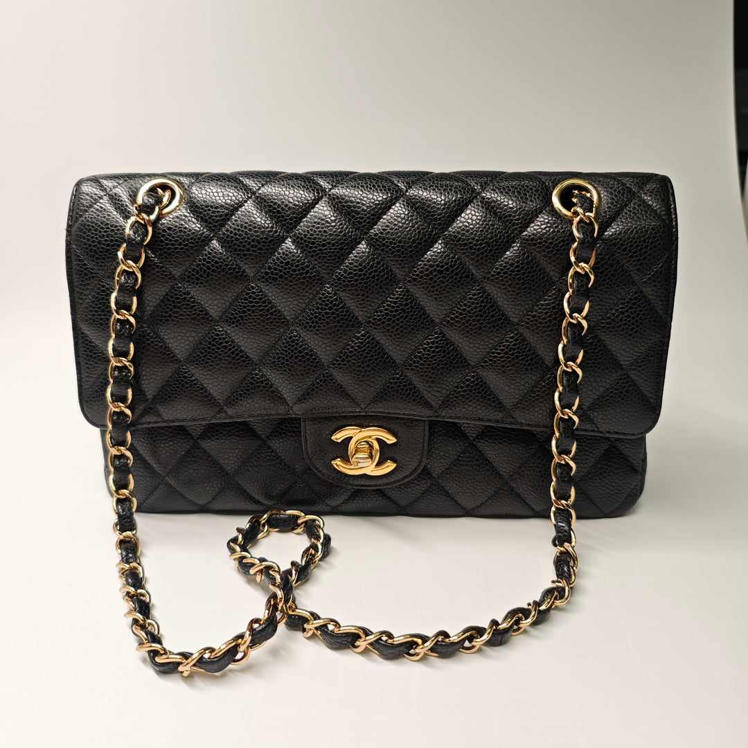 Chanel Medium Classic Caviar Double rabat