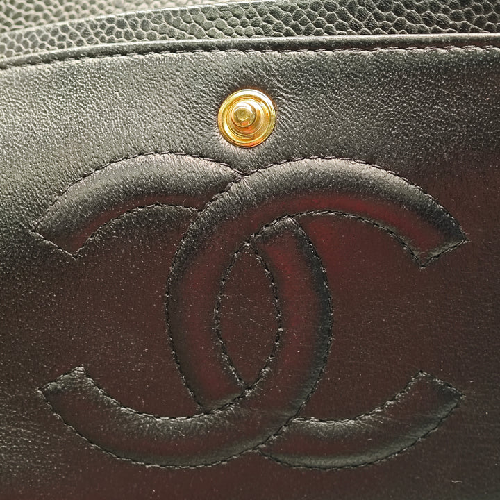Chanel Medium Classic Caviar Double rabat