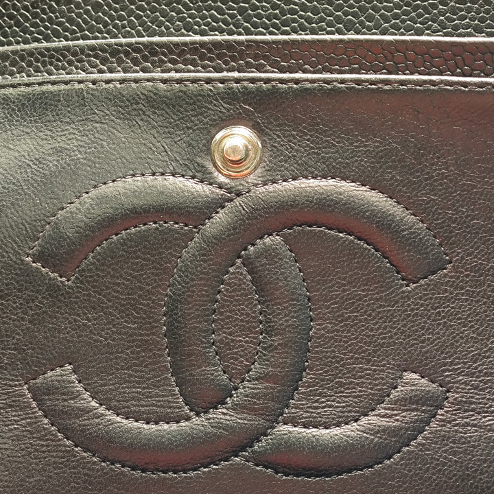 Chanel Medium Classic Caviar Double rabat