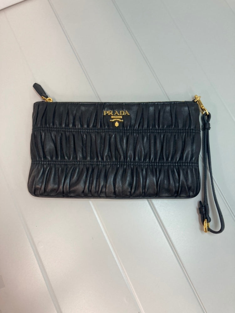 Prada Nappa Gaufre Wristlet Pochette