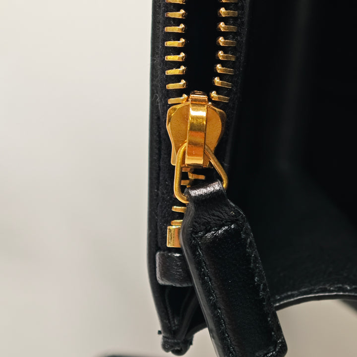Saint Laurent Metallic Striped Fabric Monogram Kate Sac porté croisé