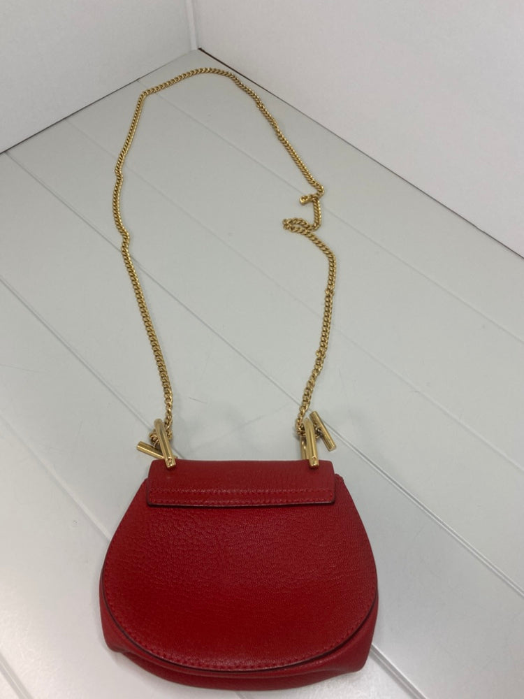 Chloé Nano Grained Cuir d’agneau Drew Sac porté croisé