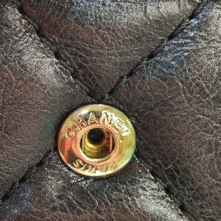 Chanel Matelassé Metallic vieilli Cuir de veau Reissue 2.55 Double rabat 227