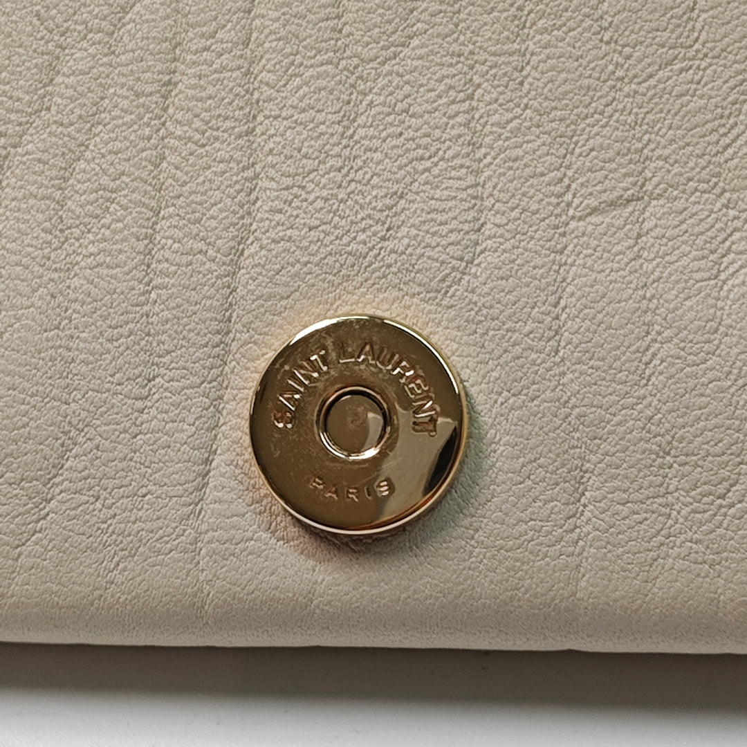 Saint Laurent Mini Grained Cuir d’agneau Calypso Sac bandoulière