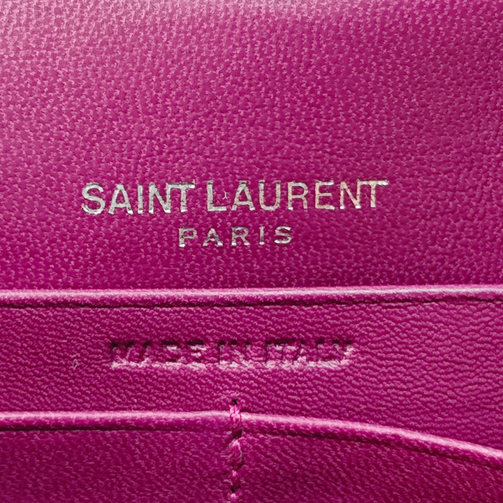 Saint Laurent Small Velours Monogram Kate Pompon Sac porté croisé