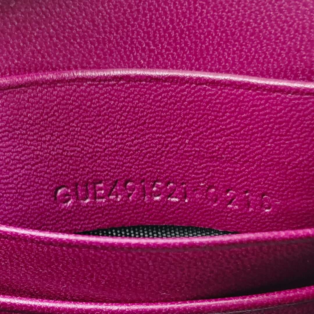 Saint Laurent Small Velours Monogram Kate Pompon Sac porté croisé
