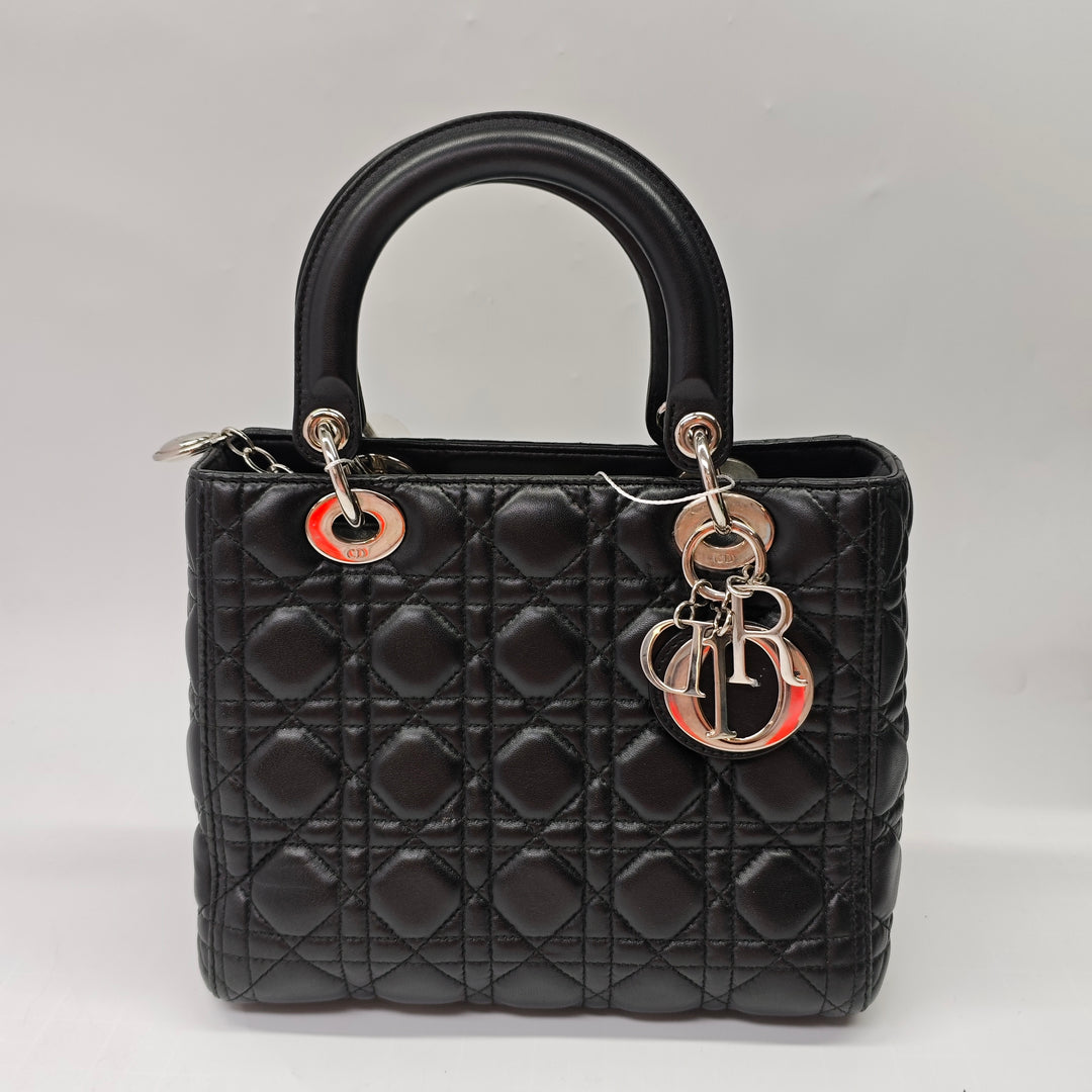 Dior Medium Cuir d’agneau Cannage Lady Dior