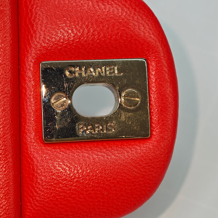 Chanel Mini Square Classic Cuir d’agneau Simple rabat
