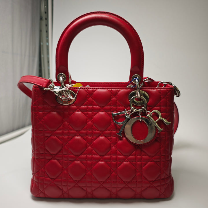 Dior Medium Cuir de veau Cannage Lady Dior