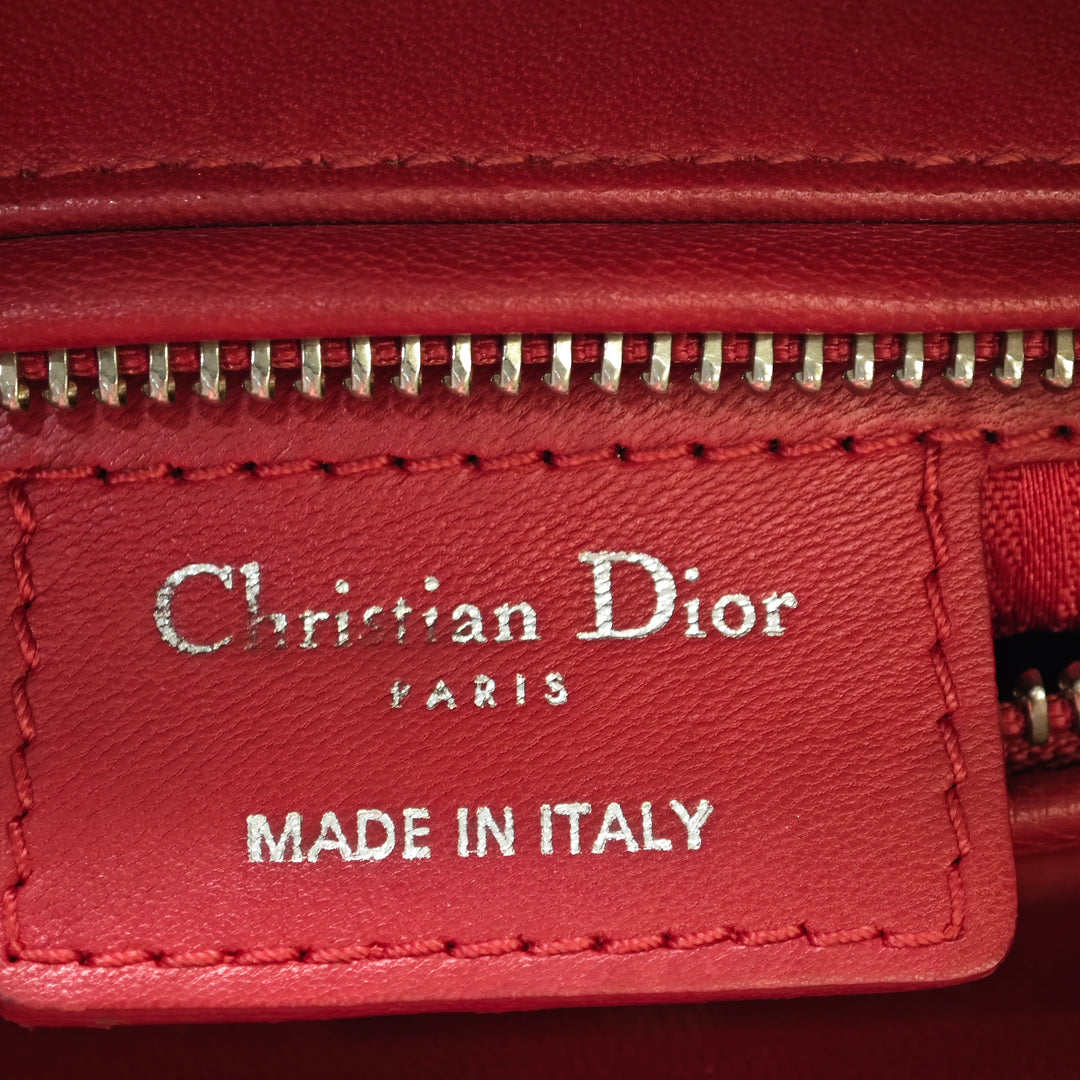 Dior Medium Cuir de veau Cannage Lady Dior