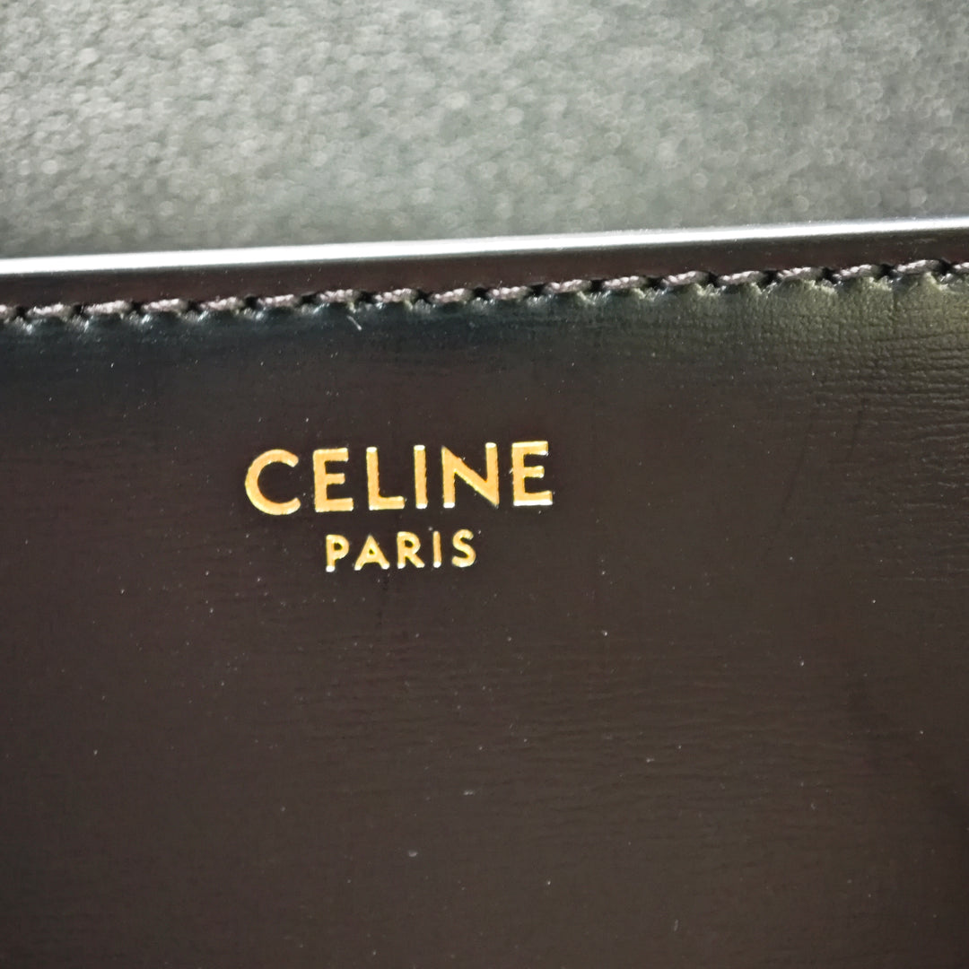 Celine brillant Cuir de veau Triomphe Claude Sac bandoulière