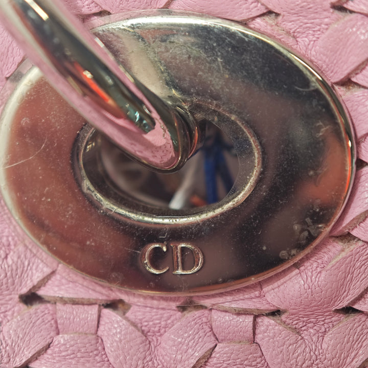 Dior Large Woven Cuir d’agneau Lady Dior Soft Shopping Cabas