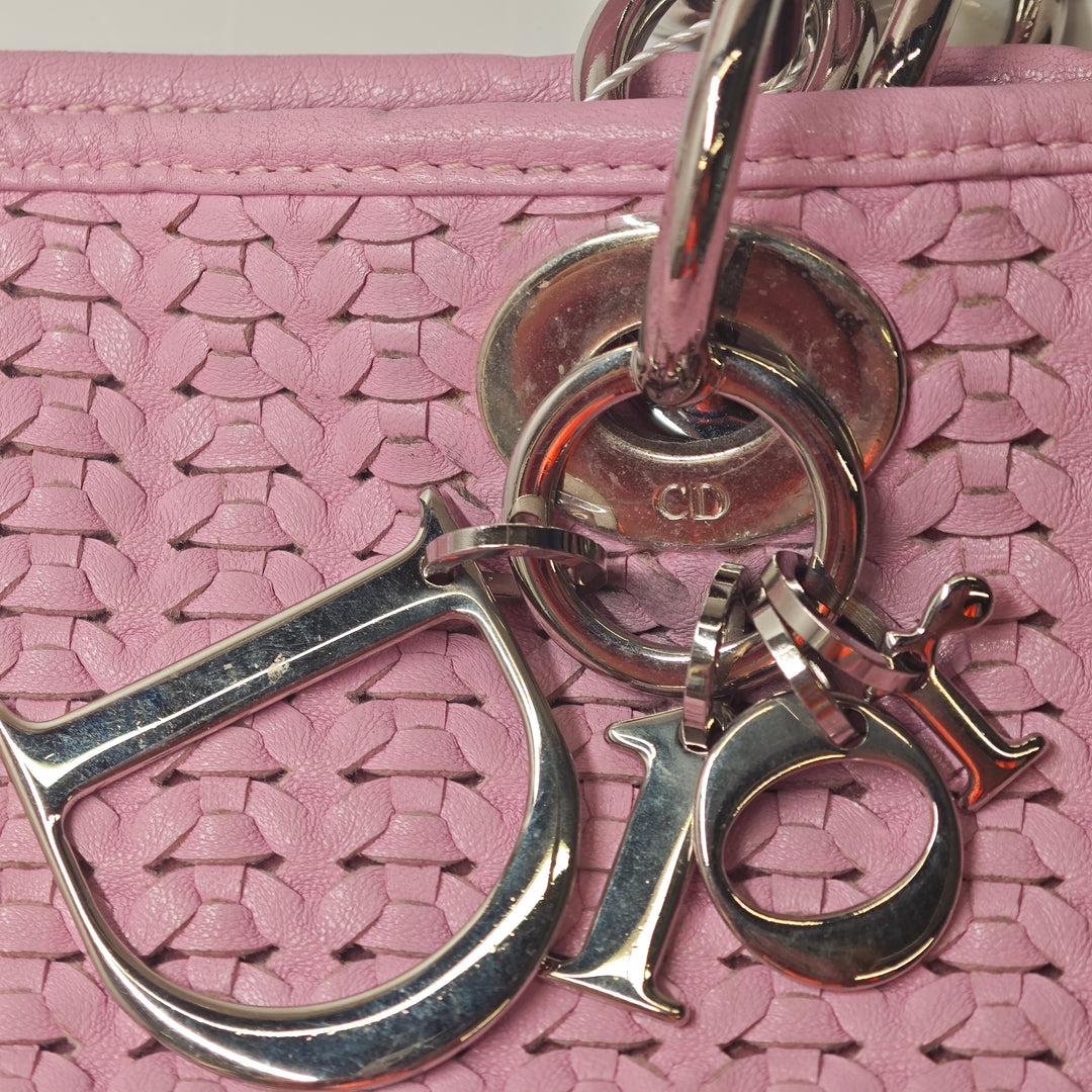 Dior Large Woven Cuir d’agneau Lady Dior Soft Shopping Cabas