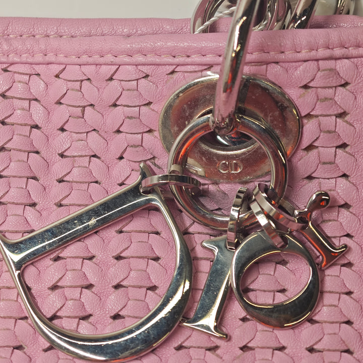 Dior Large Woven Cuir d’agneau Lady Dior Soft Shopping Cabas