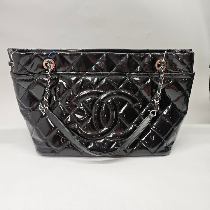 Chanel CC Matelassé Cuir verni Timeless Soft Cabas