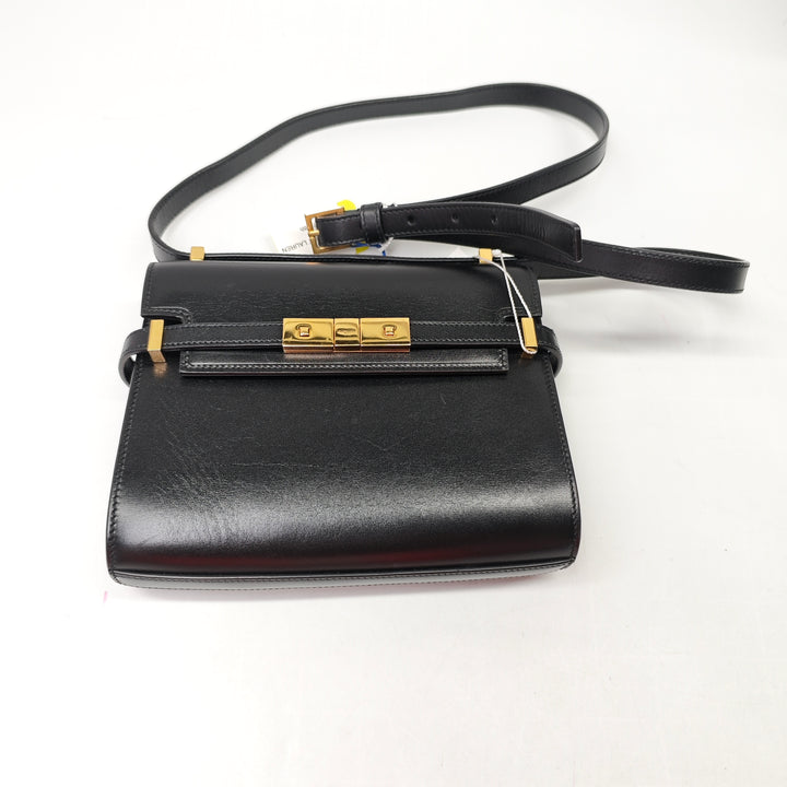 Saint Laurent Mini Smooth Cuir de veau Manhattan Sac porté croisé