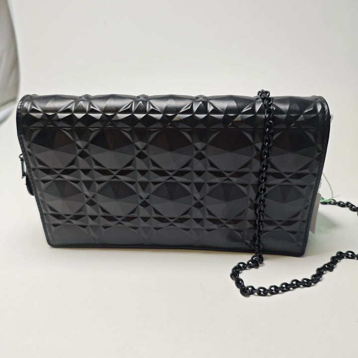 Dior Cuir de veau Cannage Diamond Lady Dior Wallet on Chain