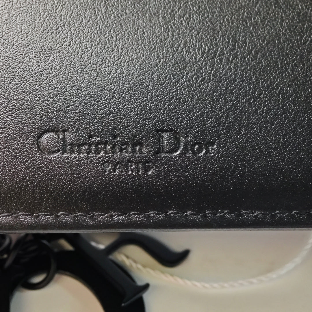 Dior Cuir de veau Cannage Diamond Lady Dior Wallet on Chain