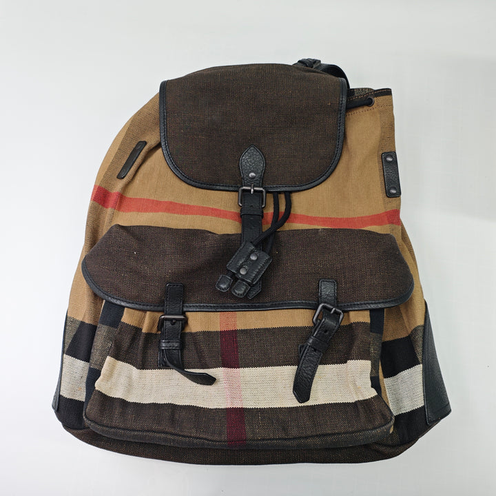 Burberry Mega Check Toile Korbin Sac à dos