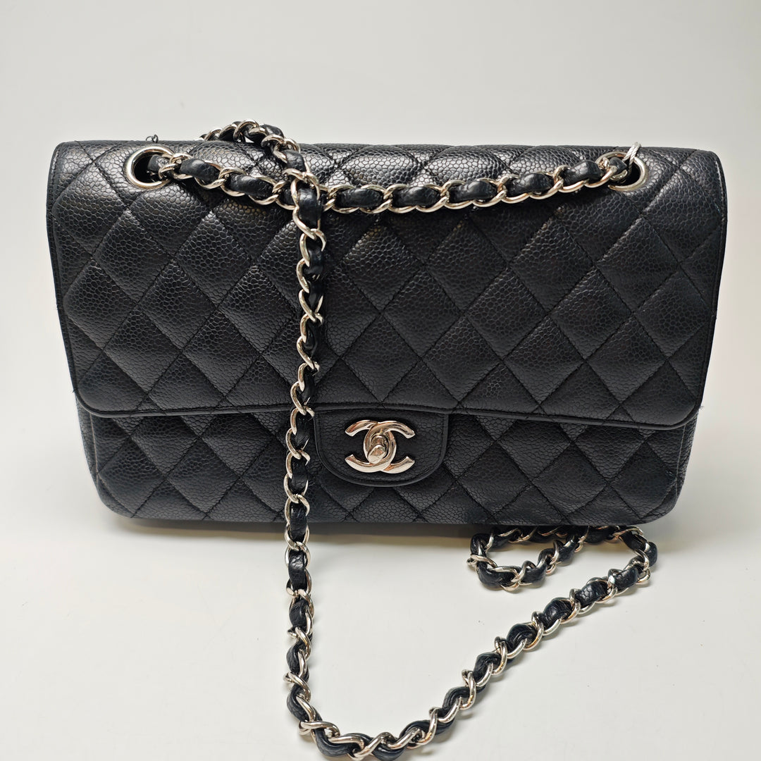 Chanel Medium Classic Caviar Double rabat