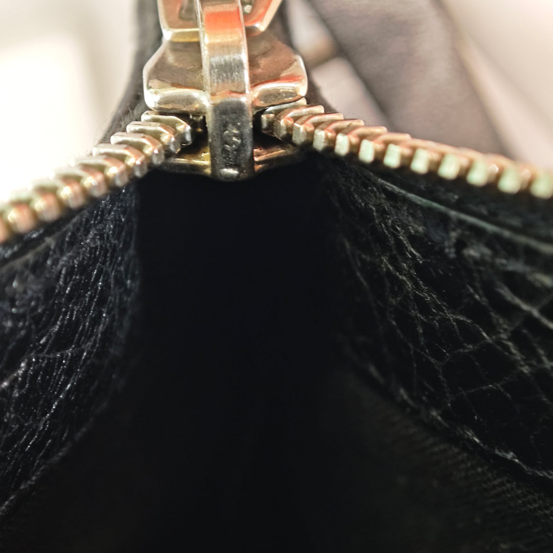 Balenciaga Cuir d’agneau Motocross Classic Clip Pochette M