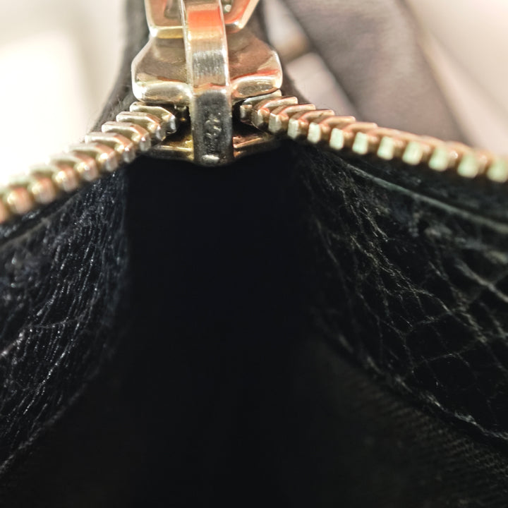 Balenciaga Cuir d’agneau Motocross Classic Clip Pochette M