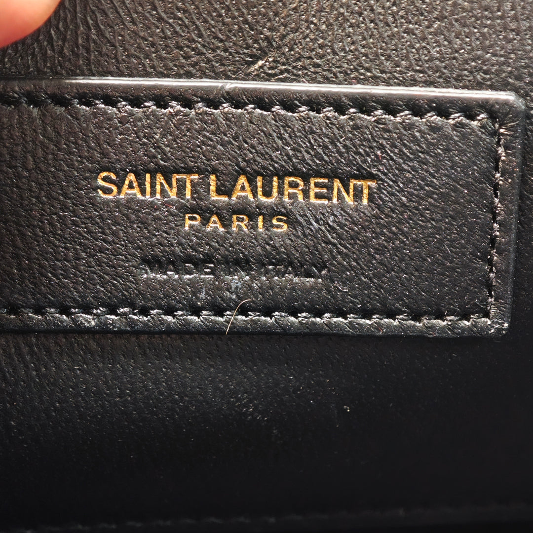 Saint Laurent Small Cuir verni Sac Coeur Heart Sac porté croisé