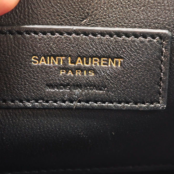 Saint Laurent Small Cuir verni Sac Coeur Heart Sac porté croisé