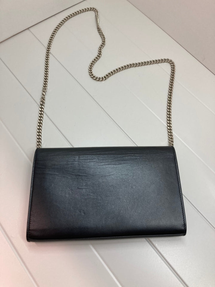 Saint Laurent Cuir de veau Star Applique Classic Monogram Kate Wallet on Chain