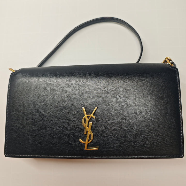 Saint Laurent Smooth Cuir de veau Monogram Cassandre Phone Holder