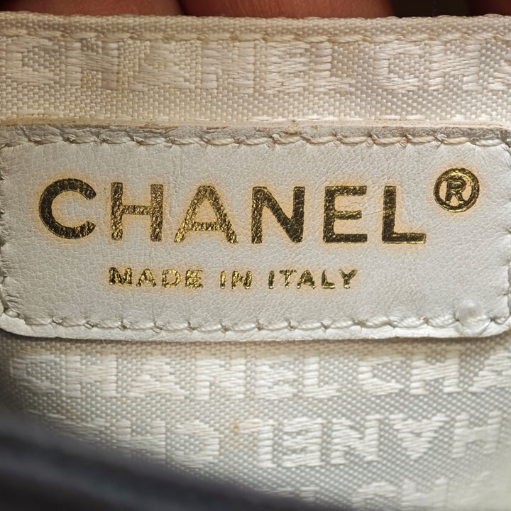 Chanel Small CC Chocolate Bar Toile Cabas