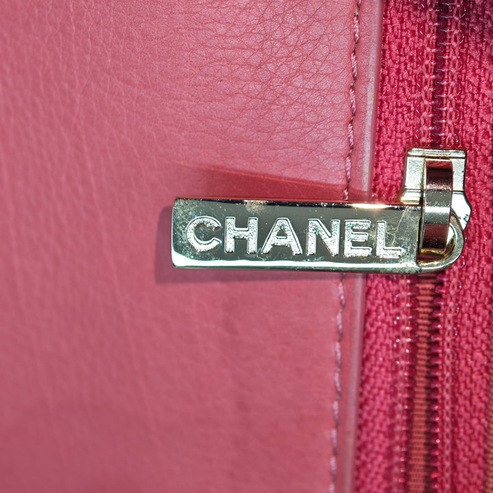 Chanel Small Surpiqué Cuir de veau Covered CC à rabat